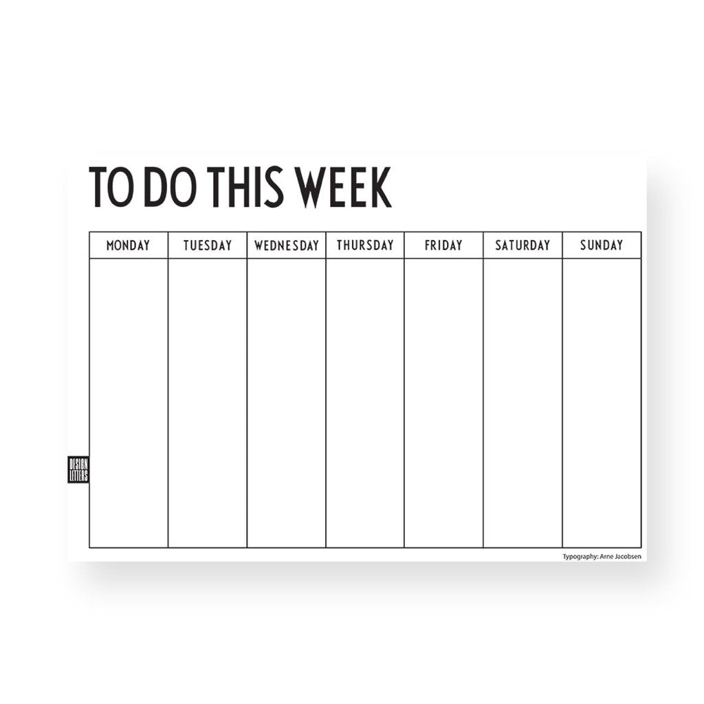 Weekly planner by Design Letters